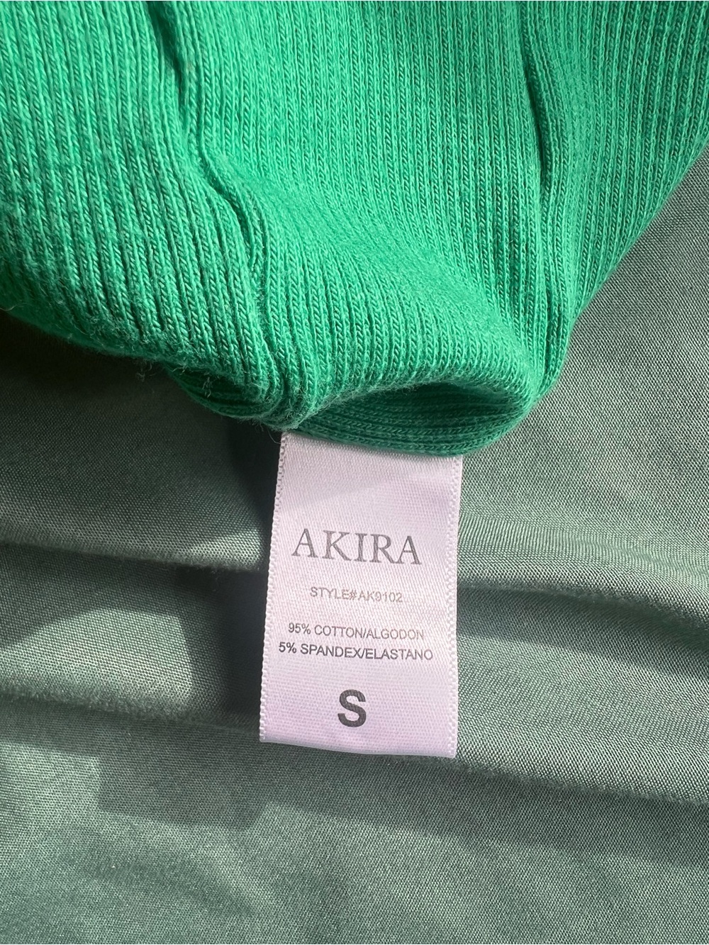 Akira Green Patchwork Cutout Lace-Up Mini Dress - Picture 6 of 7